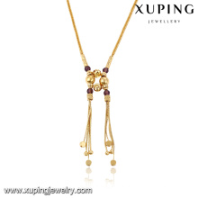 43083- Xuping Jewelry Fashion 18K Gold Halskette für Frauen